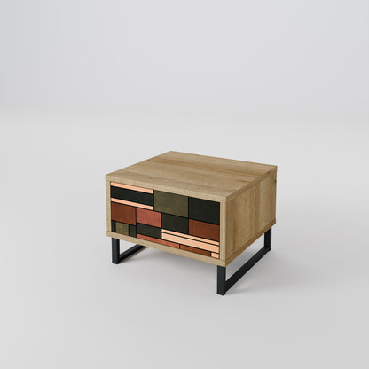 FIGURES OF NATURE Nightstand in Oak Effect