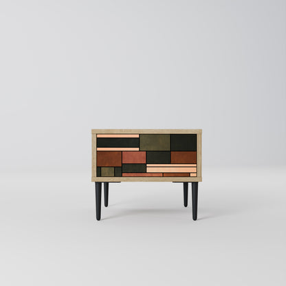 FIGURES OF NATURE Nightstand in Oak Effect