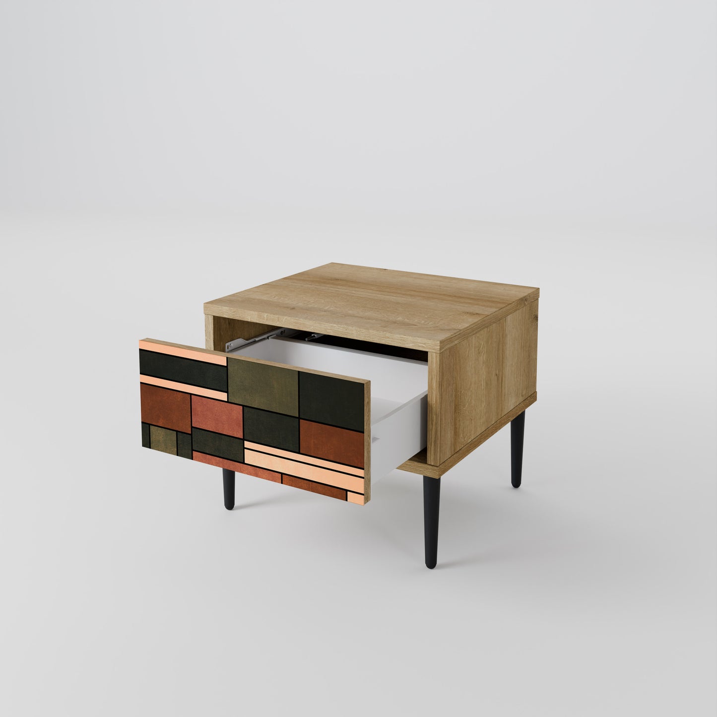 FIGURES OF NATURE Nightstand in Oak Effect