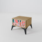 GOSSAMER ECHOES Nightstand in Oak Effect