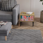 GOSSAMER ECHOES Nightstand in Oak Effect