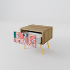 GOSSAMER ECHOES Nightstand in Oak Effect