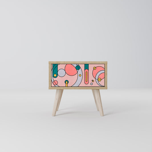 GOSSAMER ECHOES Nightstand in Oak Effect