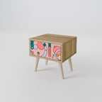 GOSSAMER ECHOES Nightstand in Oak Effect