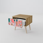 GOSSAMER ECHOES Nightstand in Oak Effect