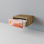 LUMINOUS SUNLIGHT Nightstand in Oak Effect