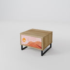 LUMINOUS SUNLIGHT Nightstand in Oak Effect