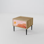 LUMINOUS SUNLIGHT Nightstand in Oak Effect