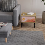 LUMINOUS SUNLIGHT Nightstand in Oak Effect