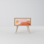 LUMINOUS SUNLIGHT Nightstand in Oak Effect