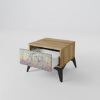 MOSAIC OF COLORS Nightstand in Oak Effect