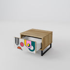 COOL STORY Nattduksbord i Oak Effect