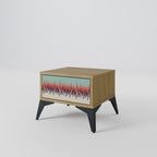 CHROMA CONTOURS Nightstand in Oak Effect