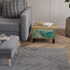 SPECTRUM SPLENDOR Nightstand in Oak Effect