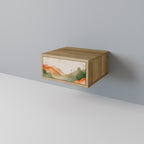 WATERCOLOUR PEAKS Nightstand in Oak Effect