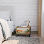 WATERCOLOUR PEAKS Nightstand in Oak Effect