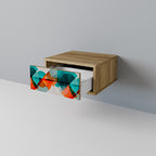 CIRKULÄR RHAPSODY Nattduksbord i ekeffekt