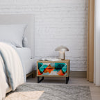 CIRKULÄR RHAPSODY Nattduksbord i ekeffekt