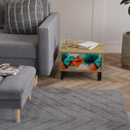 CIRKULÄR RHAPSODY Nattduksbord i ekeffekt