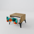 CIRKULÄR RHAPSODY Nattduksbord i ekeffekt