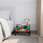 CIRKULÄR RHAPSODY Nattduksbord i ekeffekt