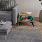 CIRKULÄR RHAPSODY Nattduksbord i ekeffekt