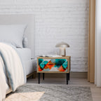 CIRKULÄR RHAPSODY Nattduksbord i ekeffekt