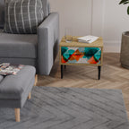 CIRKULÄR RHAPSODY Nattduksbord i ekeffekt