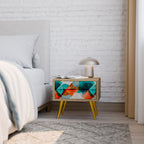 CIRKULÄR RHAPSODY Nattduksbord i ekeffekt