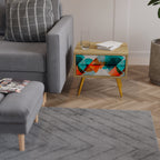 CIRKULÄR RHAPSODY Nattduksbord i ekeffekt