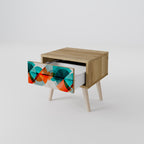 CIRKULÄR RHAPSODY Nattduksbord i ekeffekt