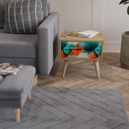 CIRKULÄR RHAPSODY Nattduksbord i ekeffekt