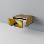 PIERCING SHARPNESS Nightstand in Oak Effect