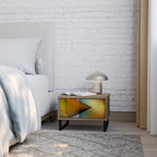 PIERCING SHARPNESS Nightstand in Oak Effect