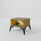 PIERCING SHARPNESS Nightstand in Oak Effect