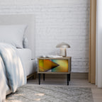 PIERCING SHARPNESS Nightstand in Oak Effect