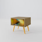 PIERCING SHARPNESS Nightstand in Oak Effect