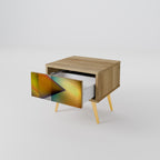 PIERCING SHARPNESS Nightstand in Oak Effect