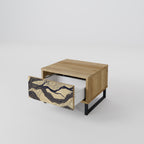 UNIFIED FRAGMENTS Nightstand in Oak Effect