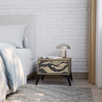 UNIFIED FRAGMENTS Nightstand in Oak Effect