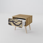 UNIFIED FRAGMENTS Nightstand in Oak Effect