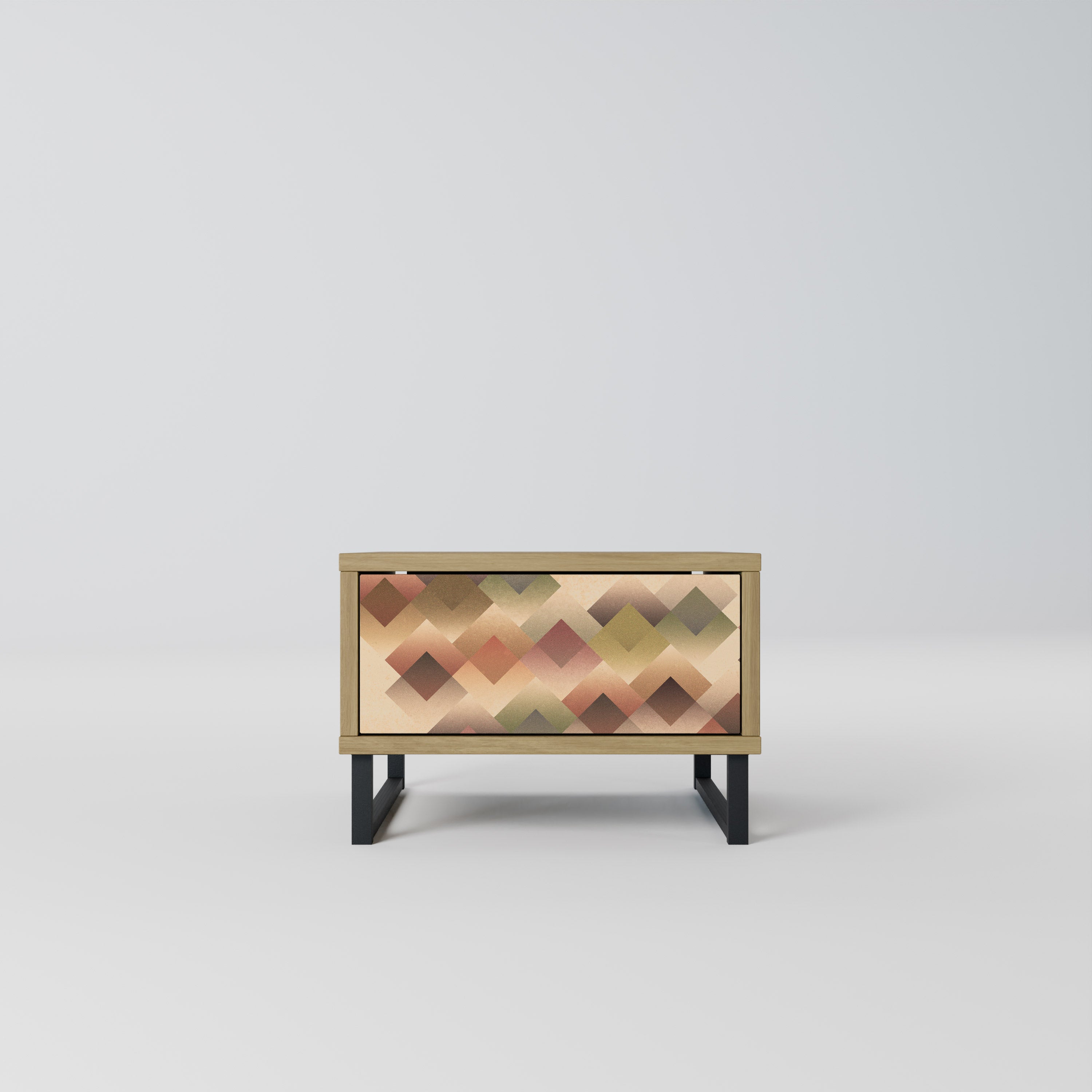 GEOMETRIC FUSION Nattduksbord i ekeffekt
