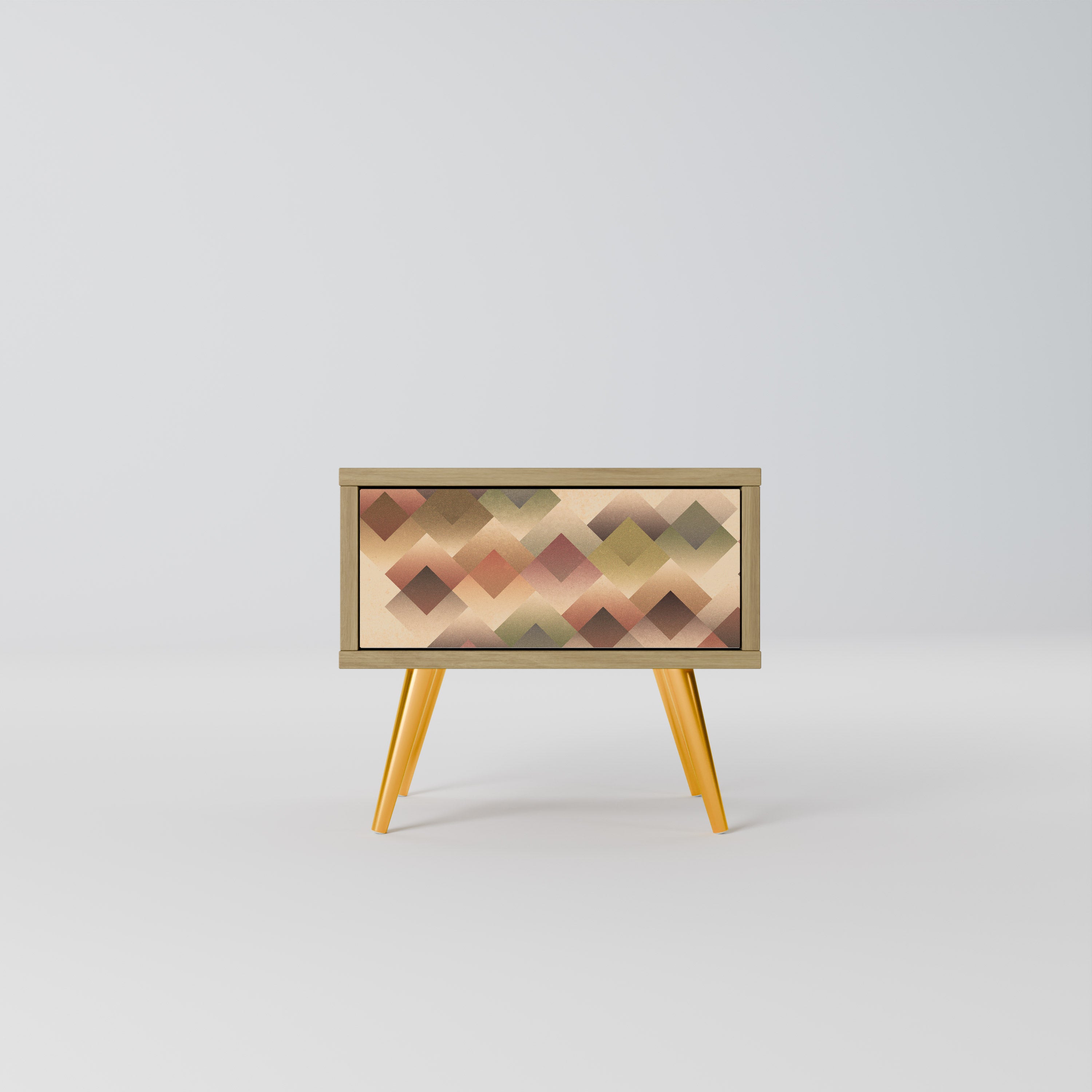 GEOMETRIC FUSION Nattduksbord i ekeffekt