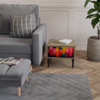 FÄRGRIKA LJUD Nattduksbord i ekeffekt