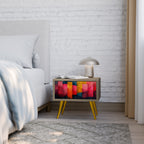 FÄRGRIKA LJUD Nattduksbord i ekeffekt