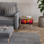 FÄRGRIKA LJUD Nattduksbord i ekeffekt