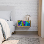 COLD SHOWCASE Nightstand in Oak Effect