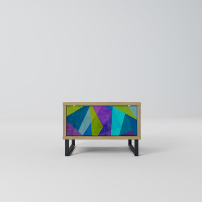 KALL SHOWCASE Nattduksbord i Oak Effect