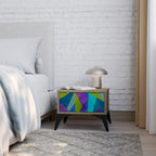 COLD SHOWCASE Nightstand in Oak Effect