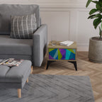 COLD SHOWCASE Nightstand in Oak Effect